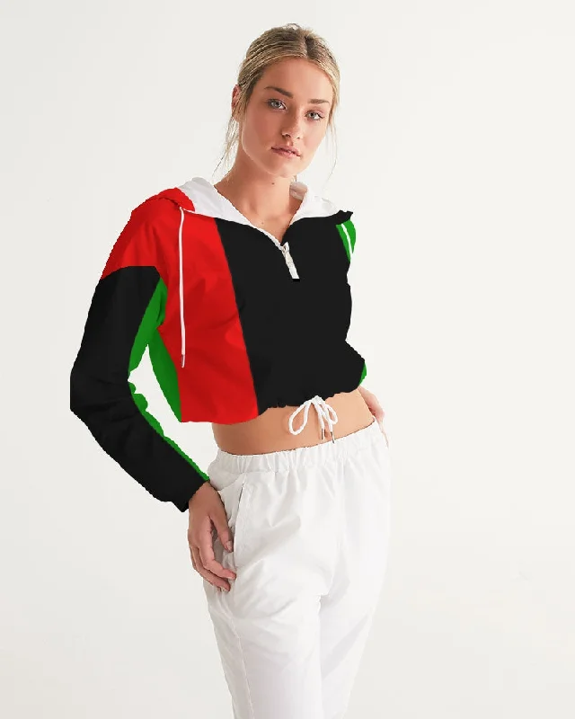 AKH Pan African Women's Cropped Windbreaker