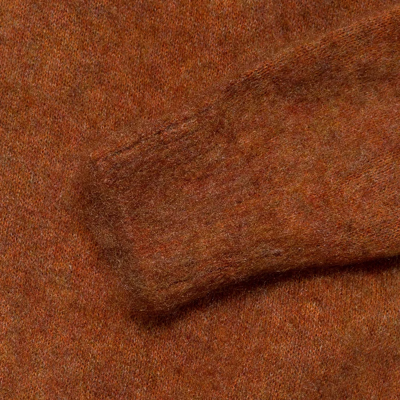 Crew Neck Stretch Mohair - Orange