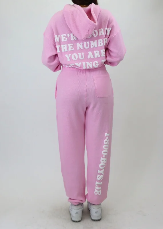 Boys Lie 1-800 Revamped Mac Slim Sweatpants ★ Pink