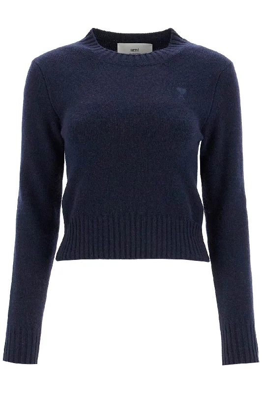 ""cashmere and wool pullover FKS057 005 BLEU MARINE