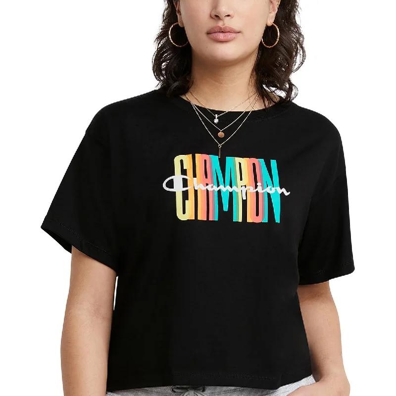 Champion Womens Graphic Cropped Shirts & Tops