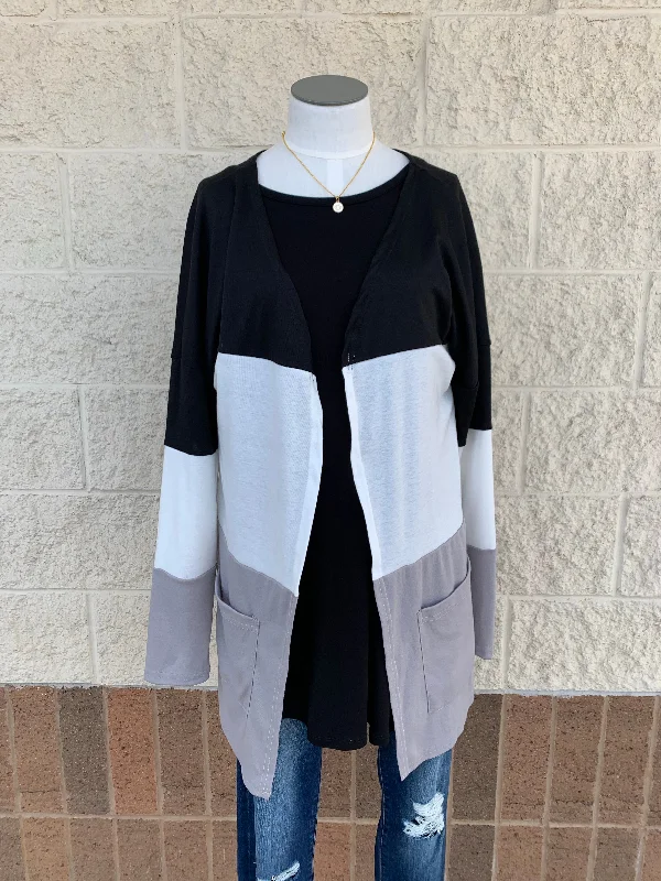 Color Block Cardigan