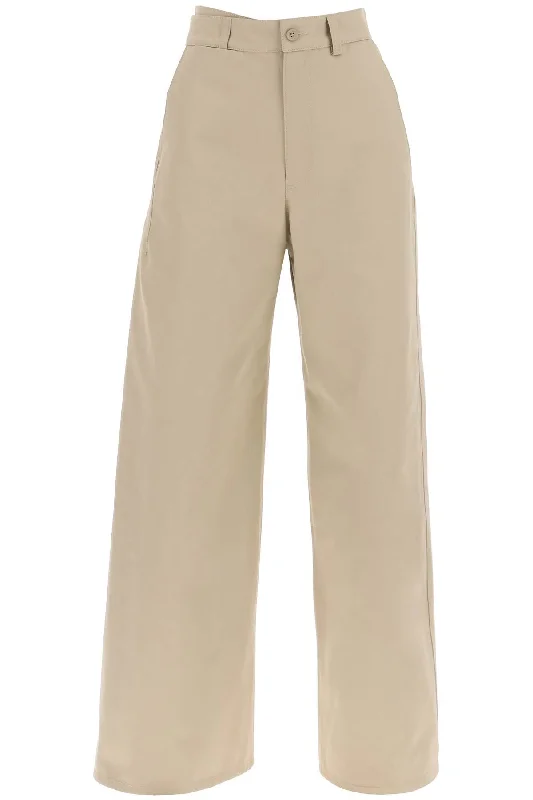 cotton gabardine trousers S62KB0195 M35074 SAND BEIGE