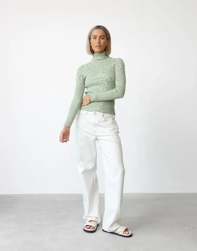 Davison Long Sleeve Top (Sage)