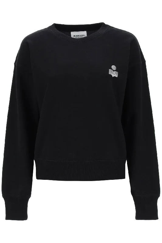 Isabel marant etoile mobyla crew-neck sweatshirt SW0086FA A3M01E BLACK