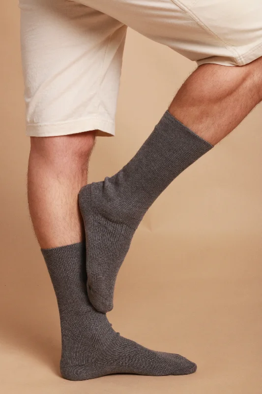 Lightweight Latex-Free 100% Organic Cotton Crew Socks (2pairs/pack)