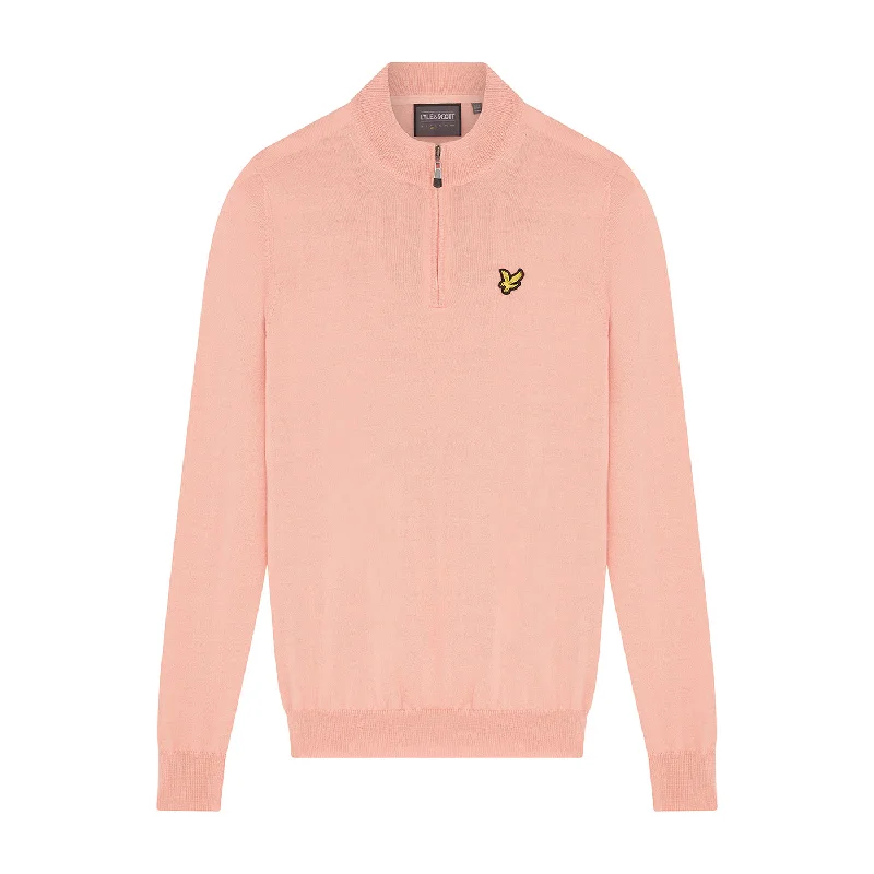 Lyle & Scott Women's The Kerry 1/4 Zip Pullover - Pink Sand