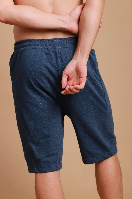 Men's Elasticized Lounge Shorts with Drawstring