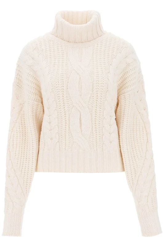 Mvp wardrobe visconti cable knit sweater MVPI3MK054 AVANA