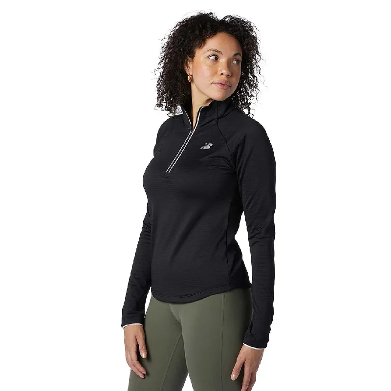 New Balance - Women's Heat Grid 1/2 Zip Top (WT13269 BK)