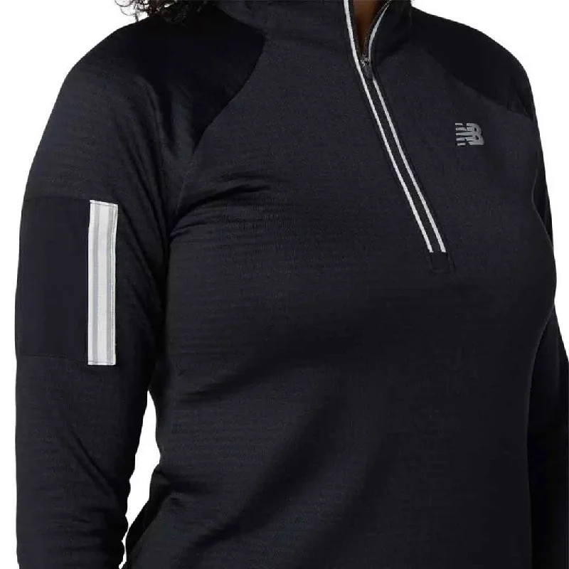 New Balance - Women's Heat Grid 1/2 Zip Top (WT13269 BK)