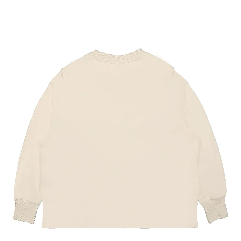 W Modern Fleece Oversized French Terry Crew