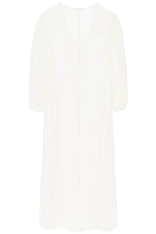 ""organic linen miolla dress Q72397003 PURE WHITE