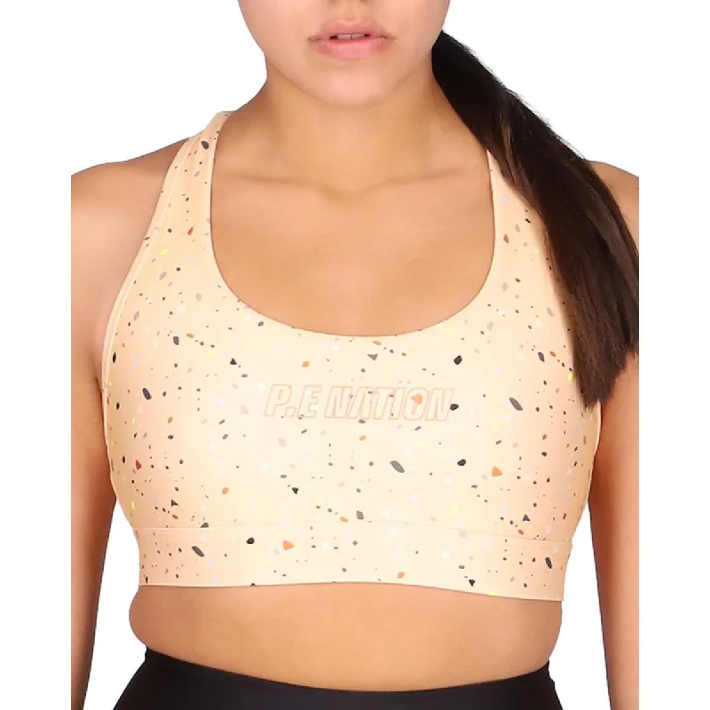 P.E Nation Womens Direction Fitness Workout Sports Bra