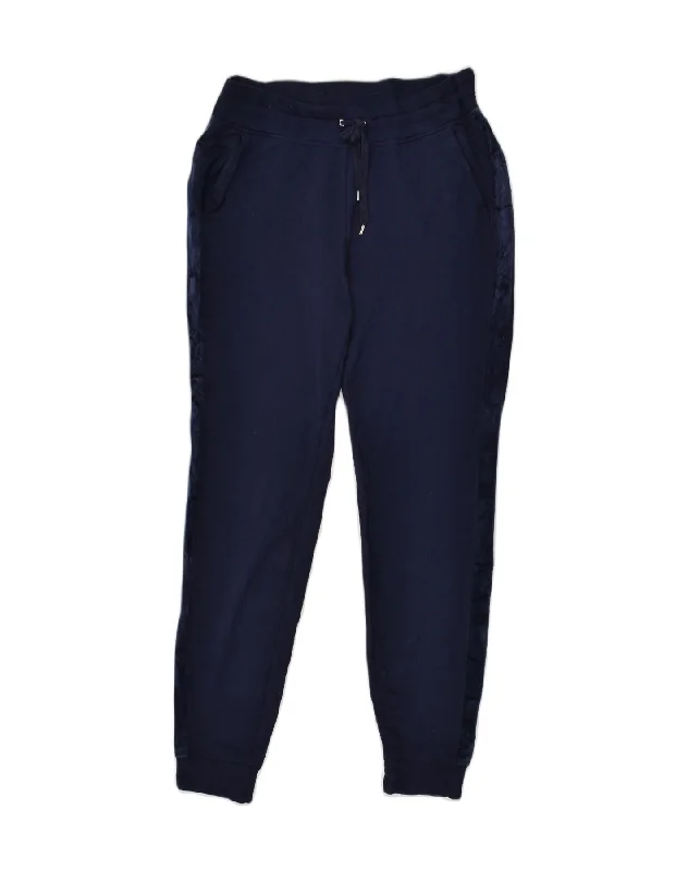 RALPH LAUREN Womens Tracksuit Trousers Joggers UK 10 Small Navy Blue