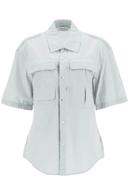 short-sleeved 'reporter' SH1085 LF1218 CLOUD GREY