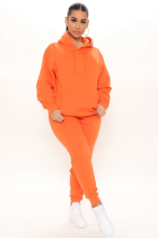 Stole Your Boyfriend's Oversized Hoodie - Orange