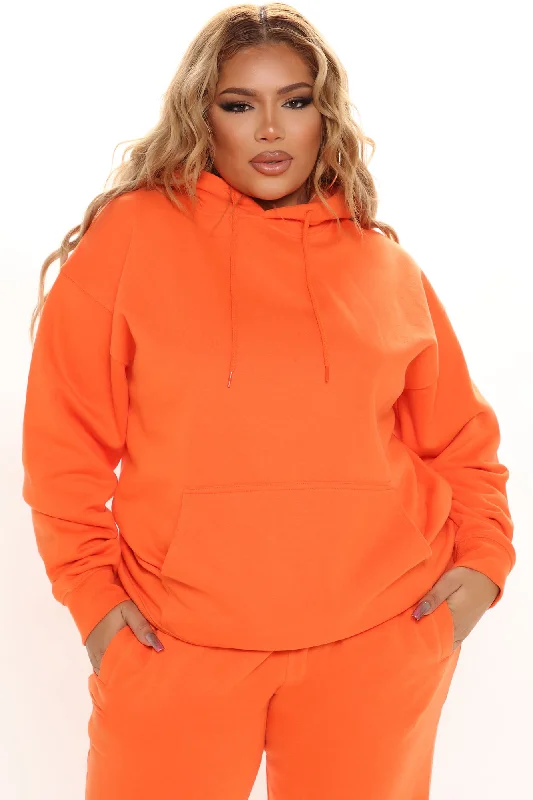 Stole Your Boyfriend's Oversized Hoodie - Orange