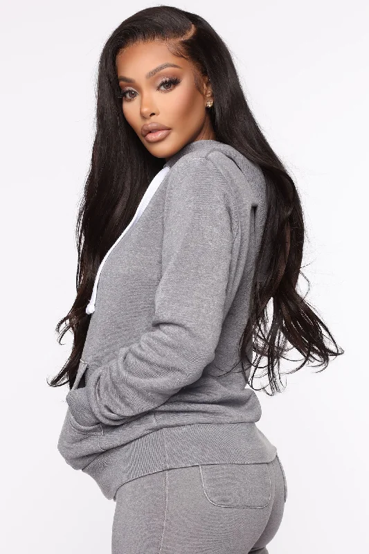 Sweet Dreams Mineral Wash Hoodie - Heather Grey