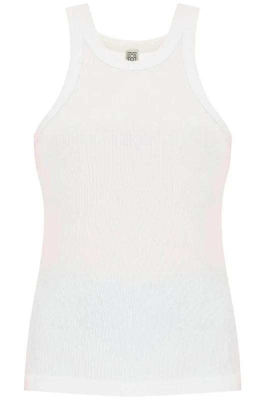 Toteme ribbed tank top 211 437 772 WHITE