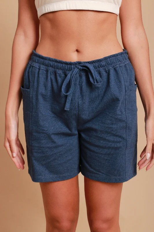 Women's Elasticized Lounge Shorts with Drawstring