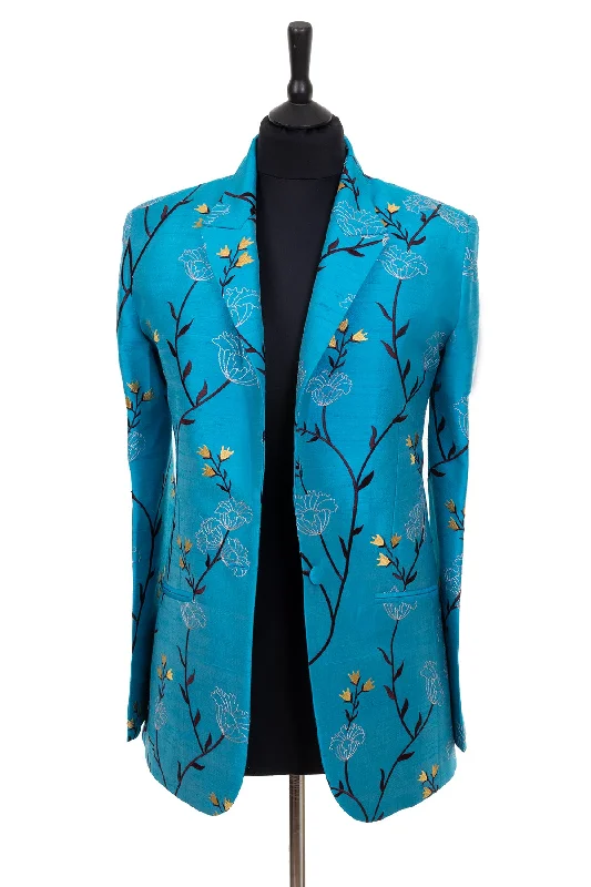 Classic Blazer in Brilliant Turquoise