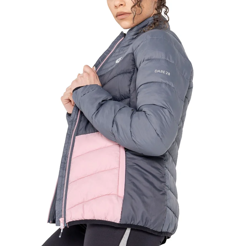 Dare 2b Womens Preact Quilted Outdoor Jacket - Powder Pink